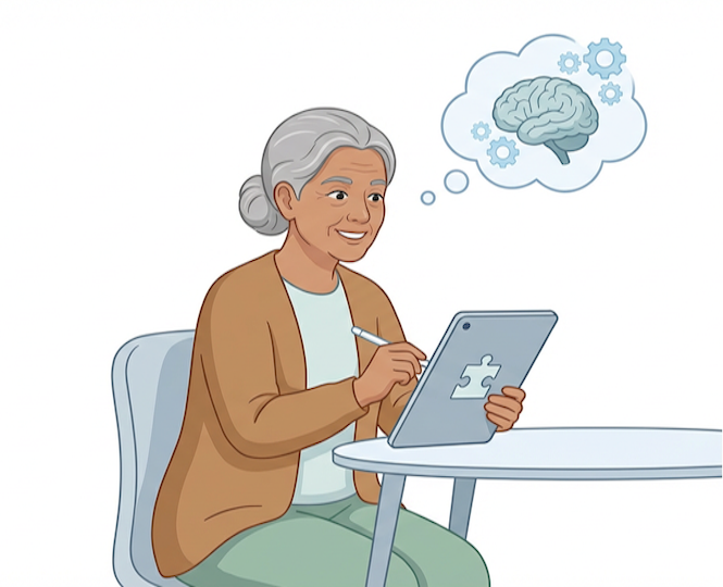 Remote Cognitive Testing illustration